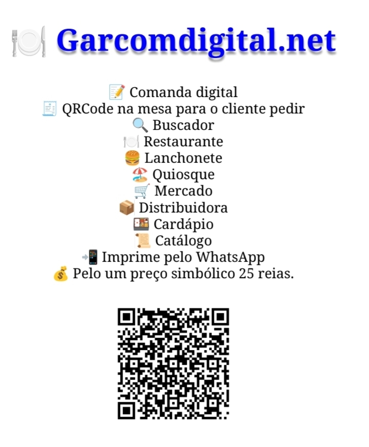 Garçom logo 3 pelo um preço simbólico 25 reias.